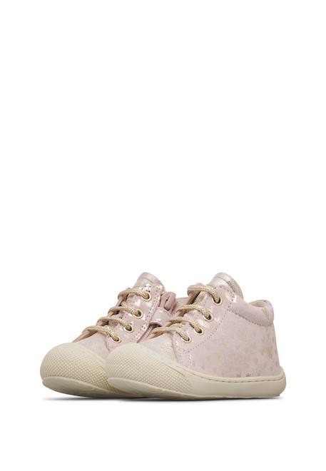 Chaussures en cuir avec fermeture éclair cocoon zip Rose poudré-platine 5 - vertbaudet enfant 