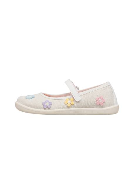 Ballerines en tissu malilia Blanc- 3 - vertbaudet enfant 