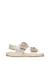 Sandales en cuir avec des fleurs numees 2. Blanc-+Rose poudré- 1 - vertbaudet enfant 