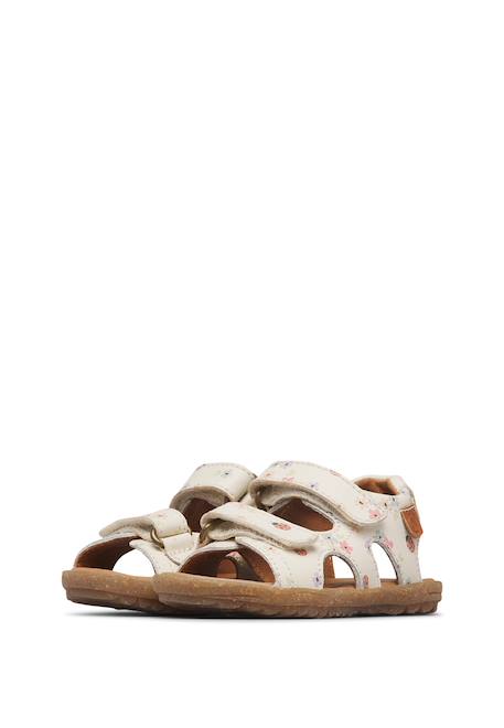 Sandales en cuir sky Blanc crème- 5 - vertbaudet enfant 