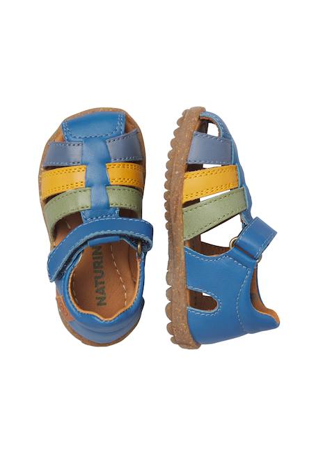 Sandales semi see Bleu-citrouille+Lilas-rose 4 - vertbaudet enfant 