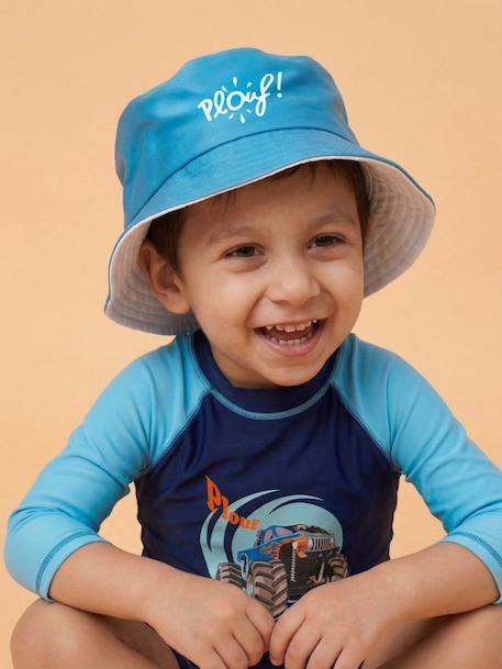 Ensemble anti-uv garçon : monster truck Bleu / bleu / ciel 4 - vertbaudet enfant 