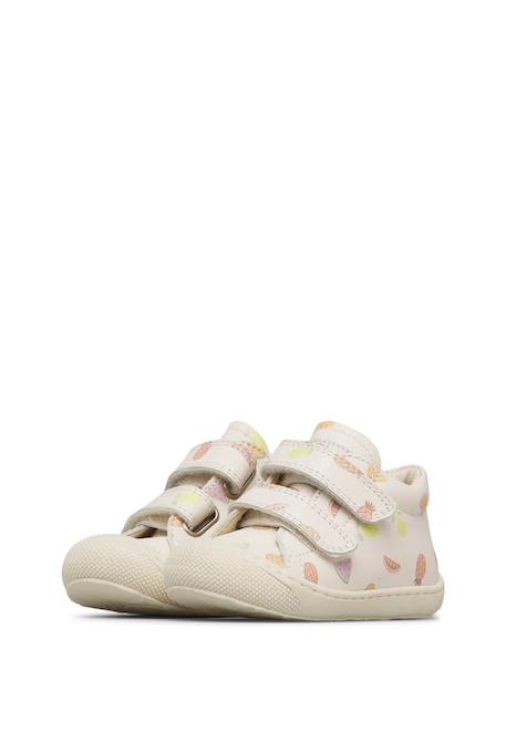 Chaussures en cuir cocoon vl Blanc crème-+Rose poudré- 5 - vertbaudet enfant 