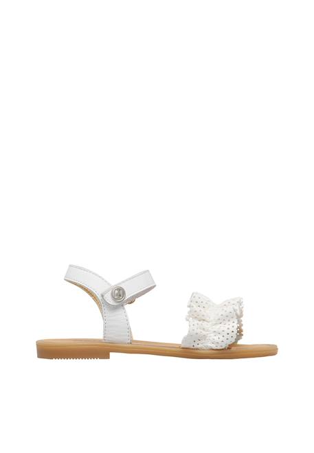 Sandales en cuir asiele Blanc- 1 - vertbaudet enfant 