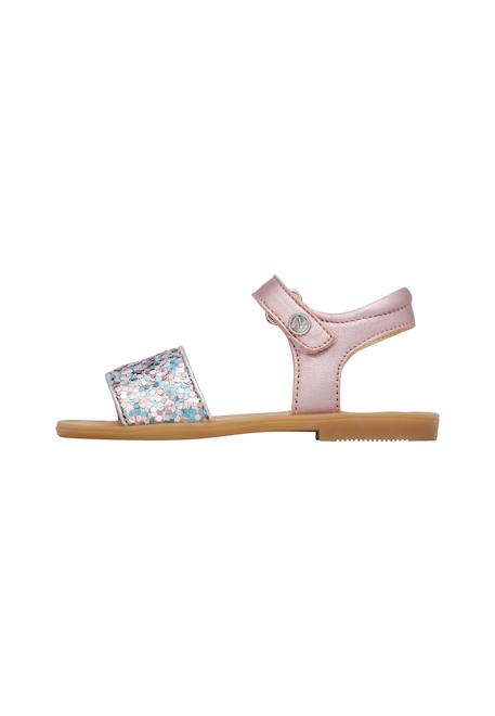 Sandales en cuir niae Rose poudré- 3 - vertbaudet enfant 