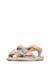 Sandales en cuir avec des fleurs salya Rose poudré- 5 - vertbaudet enfant 
