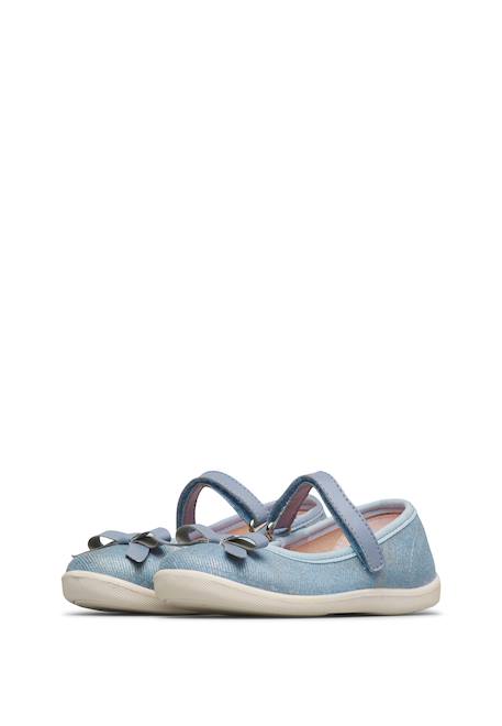 Ballerines en tissu claries 2 Bleu- 5 - vertbaudet enfant 