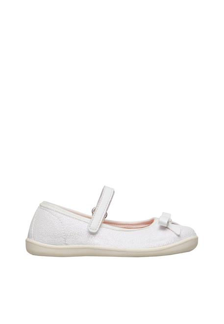 Ballerines en tissu claries 2 Blanc- 1 - vertbaudet enfant 