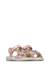 Sandales en cuir avec des fleurs brahma Rose- 2 - vertbaudet enfant 