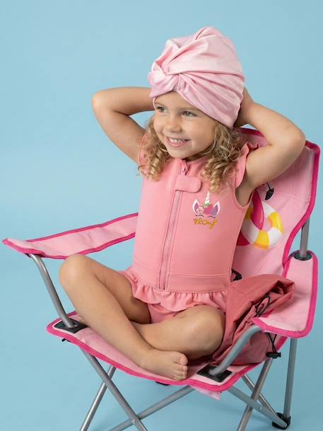 Turban de bain réversible anti-uv fille Blanc+Bleu / rose / bleu+Jaune citron+Rose+Rose bonbon+Violet 11 - vertbaudet enfant 