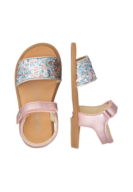 Sandales en cuir niae Rose poudré- 4 - vertbaudet enfant 