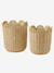 Lot 2 paniers de rangement gigognes beige 2 - vertbaudet enfant 