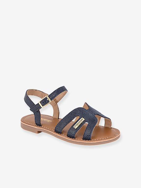 Sandales Bamia PAR M. BELARBI bleu+bleu grisé+or 4 - vertbaudet enfant 