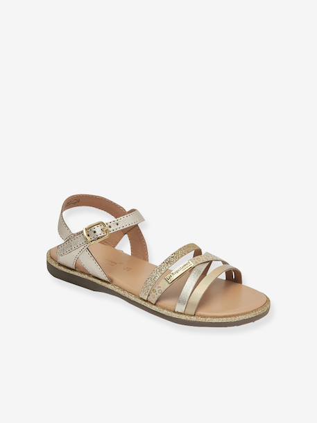 Sandales Inaya blanc+doré 4 - vertbaudet enfant 