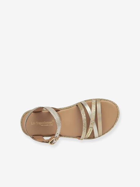 Sandales Inaya blanc+doré 6 - vertbaudet enfant 