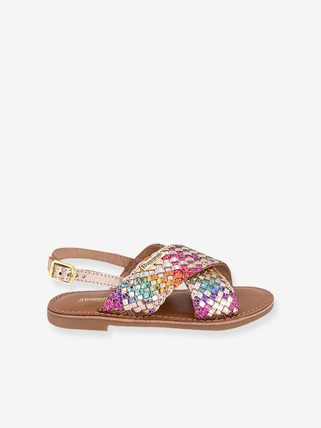 Sandales Bisou doré+multicolore 5 - vertbaudet enfant 