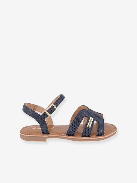 Sandales Bamia PAR M. BELARBI bleu+bleu grisé+or 5 - vertbaudet enfant 