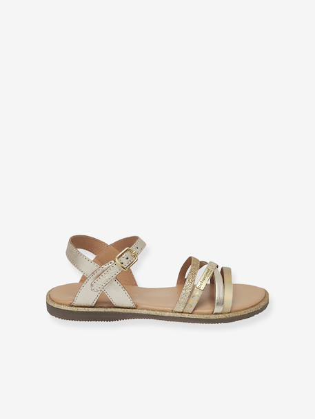Sandales Inaya blanc+doré 5 - vertbaudet enfant 