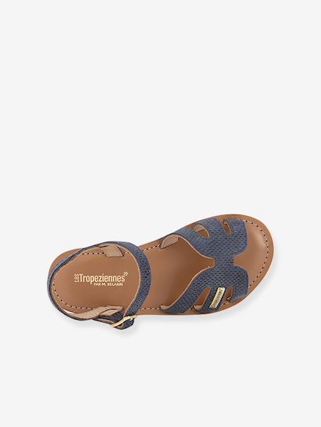 Sandales Bamia PAR M. BELARBI bleu+bleu grisé+or 6 - vertbaudet enfant 