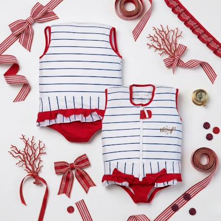 Maillot de bain flottant enfant - marinette Blanc 4 - vertbaudet enfant 