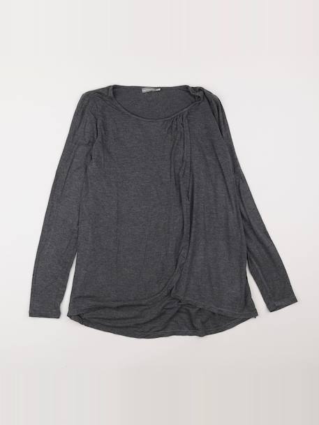 Tee-shirt grossesseallaitement - 34 à 36 Gris 1 - vertbaudet enfant 