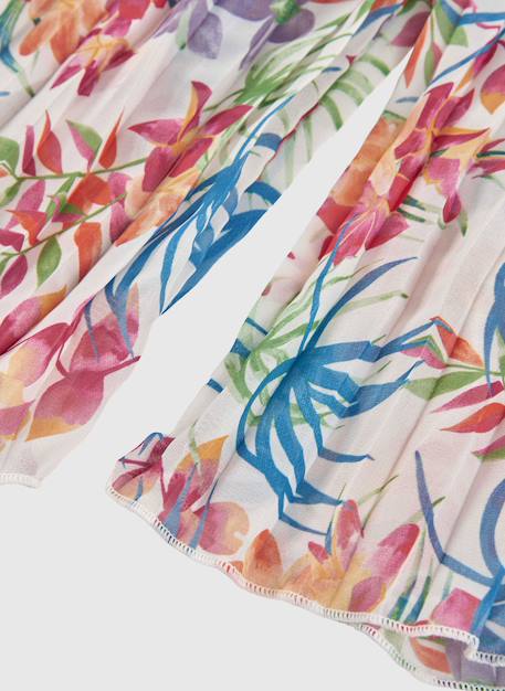 Pantalon fille imprimé feuilles évasé Multicolore 4 - vertbaudet enfant 