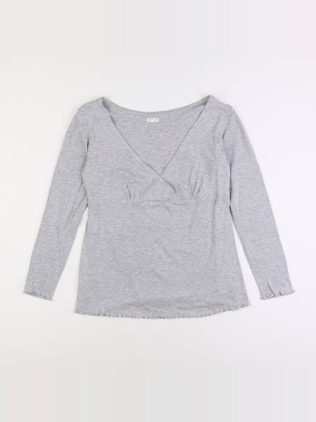 Tee-shirt grossesse - 38 à 40 Gris 1 - vertbaudet enfant 