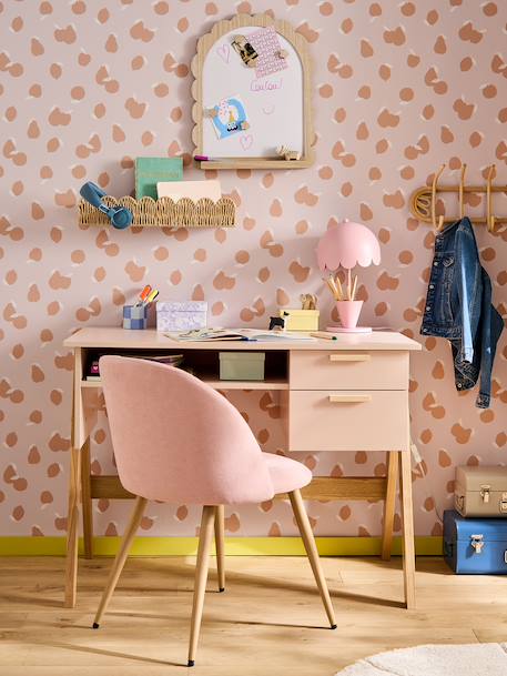 Bureau enfant Rétro Vintage rose poudré 3 - vertbaudet enfant 