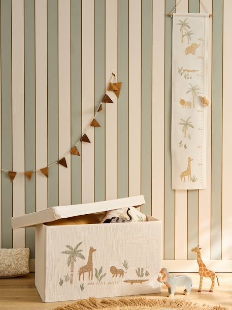 Coffre rangement jouets XL beige 2 - vertbaudet enfant 