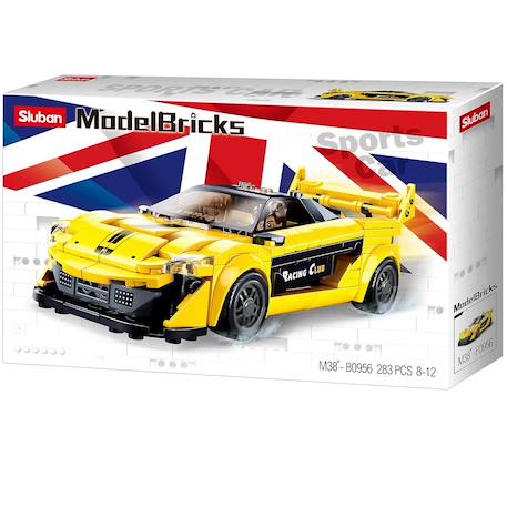 Model bricks - super voiture anglaise jaune Jaune 1 - vertbaudet enfant 