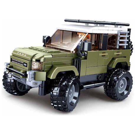 Model bricks - suv d'attaque anglais Vert 2 - vertbaudet enfant 