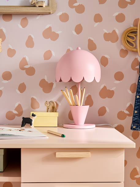 Lampe à poser en métal inclinable rose pâle 1 - vertbaudet enfant 
