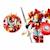 Robot mecha 2 en 1 rouge blanc Rouge 4 - vertbaudet enfant 