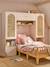 Tête de lit pont en cannage avec rangement rose 1 - vertbaudet enfant 