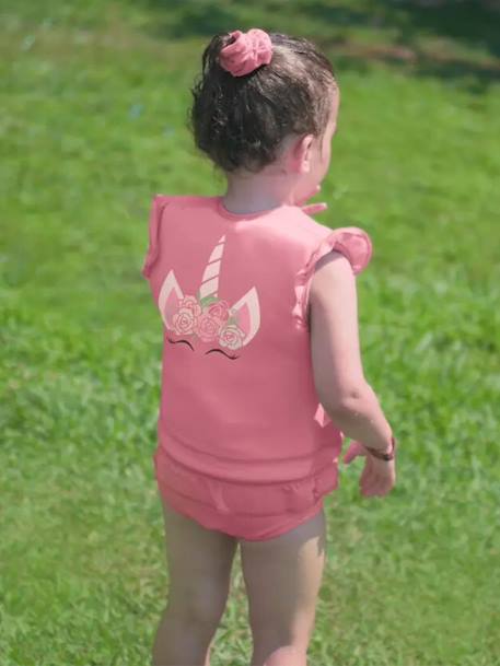 Maillot de bain flottant enfant - rosy Rose pâle 3 - vertbaudet enfant 
