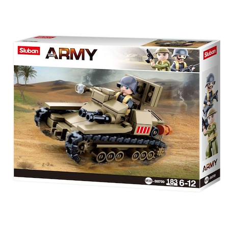 Army wwii - petit char d'assaut italien Marron 3 - vertbaudet enfant 