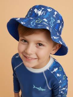 Bob de plage anti-uv réversible - garçon  - vertbaudet enfant