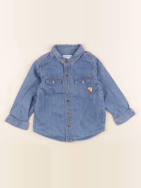 Chemise - 18 mois Bleu 1 - vertbaudet enfant 
