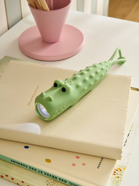 Veilleuse Crocodile vert sauge 1 - vertbaudet enfant 