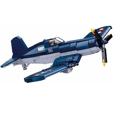 Army wwii - avion chasseur f4u Bleu 2 - vertbaudet enfant 