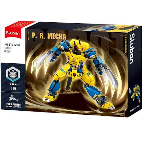 Robot super pr mecha jaune bleu Jaune 1 - vertbaudet enfant 