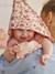 Cape de bain et gant LATIKA rose imprimé 1 - vertbaudet enfant 