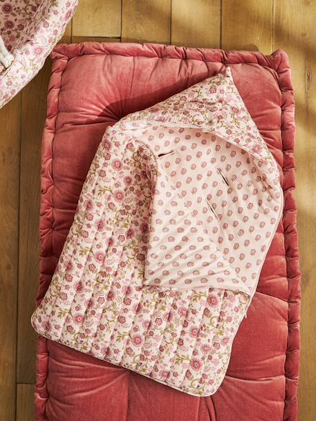 Nid d'ange enveloppant en coton Bord de mer+Cherry+Dans les bois+imprimé grenier+Mon coeur+Nuages+rose imprimé 45 - vertbaudet enfant 