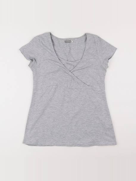 Tee-shirt grossesseallaitement - 34 à 36 Gris 1 - vertbaudet enfant 