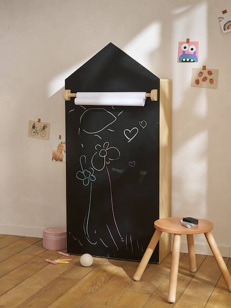 Bibliothèque rangement ardoise maison ARTISTE bois 1 - vertbaudet enfant 