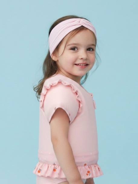 Bandeau de tête coloré Jaune citron+Orange clémentine+Rose pâle 11 - vertbaudet enfant 