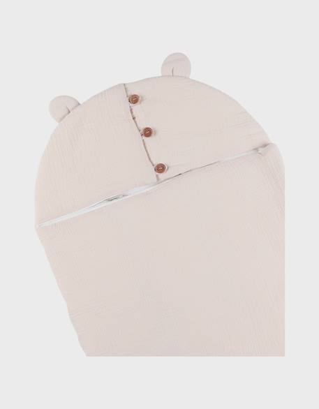 Nid d'ange mousseline de coton bio Beige 6 - vertbaudet enfant 