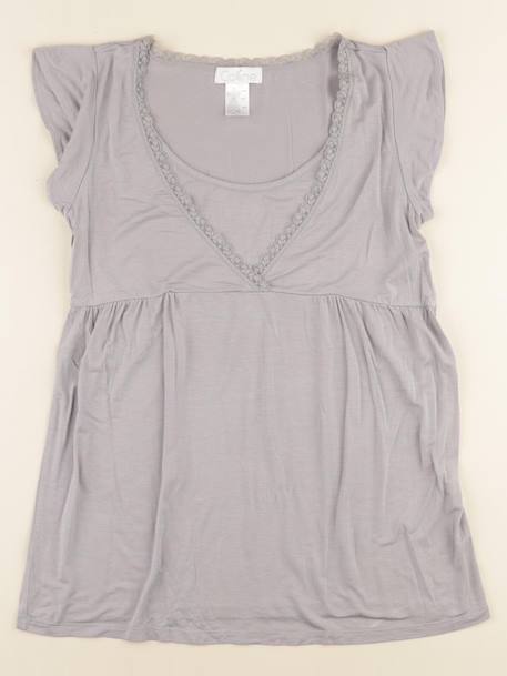 Tee-shirt grossesse - 34 à 36 Gris 1 - vertbaudet enfant 