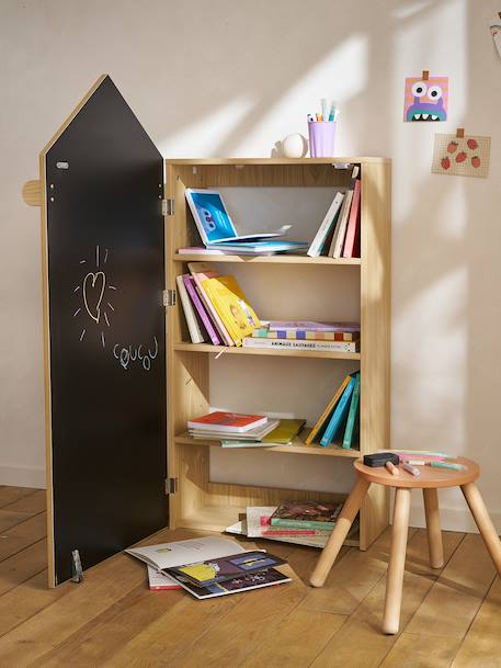 Bibliothèque rangement ardoise maison ARTISTE bois 2 - vertbaudet enfant 