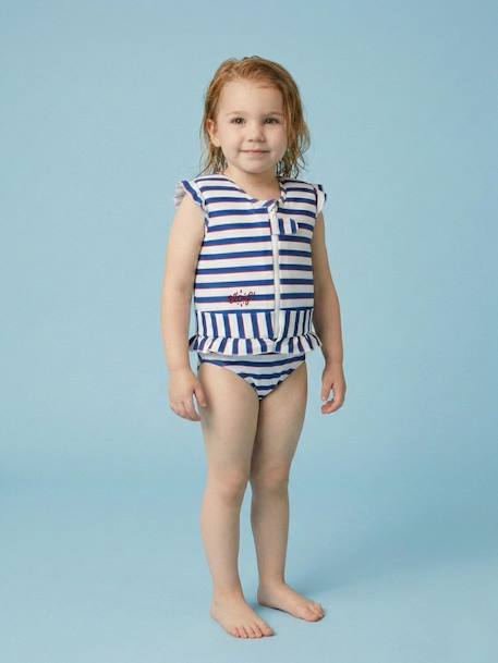 Maillot de bain flottant enfant - neo Blanc / bleu 3 - vertbaudet enfant 